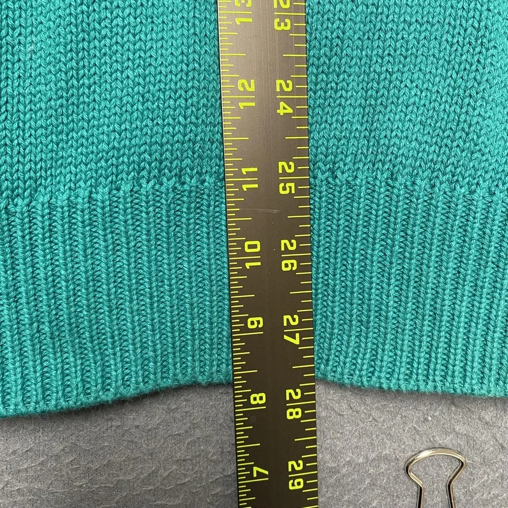 VTG Green Mountain Threadworks Sweater Mens Large Green Crew Neck Cotton 90s y2k